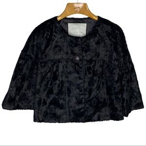 Faux fur cocktail bolero jacket